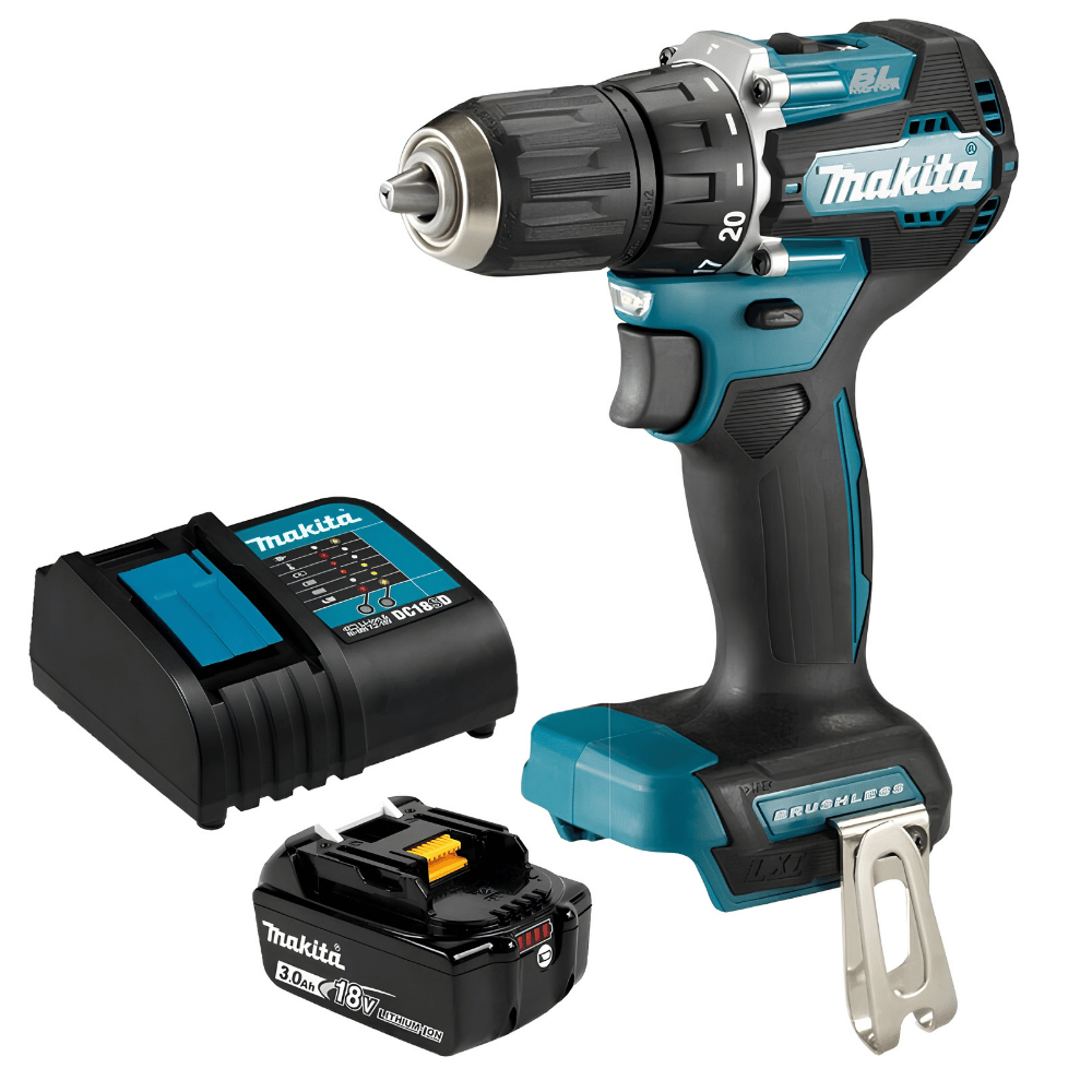 Taladro Percutor 18V LXT BL Inc 1 Bateria 3ah y Cargador Makita DHP487SF