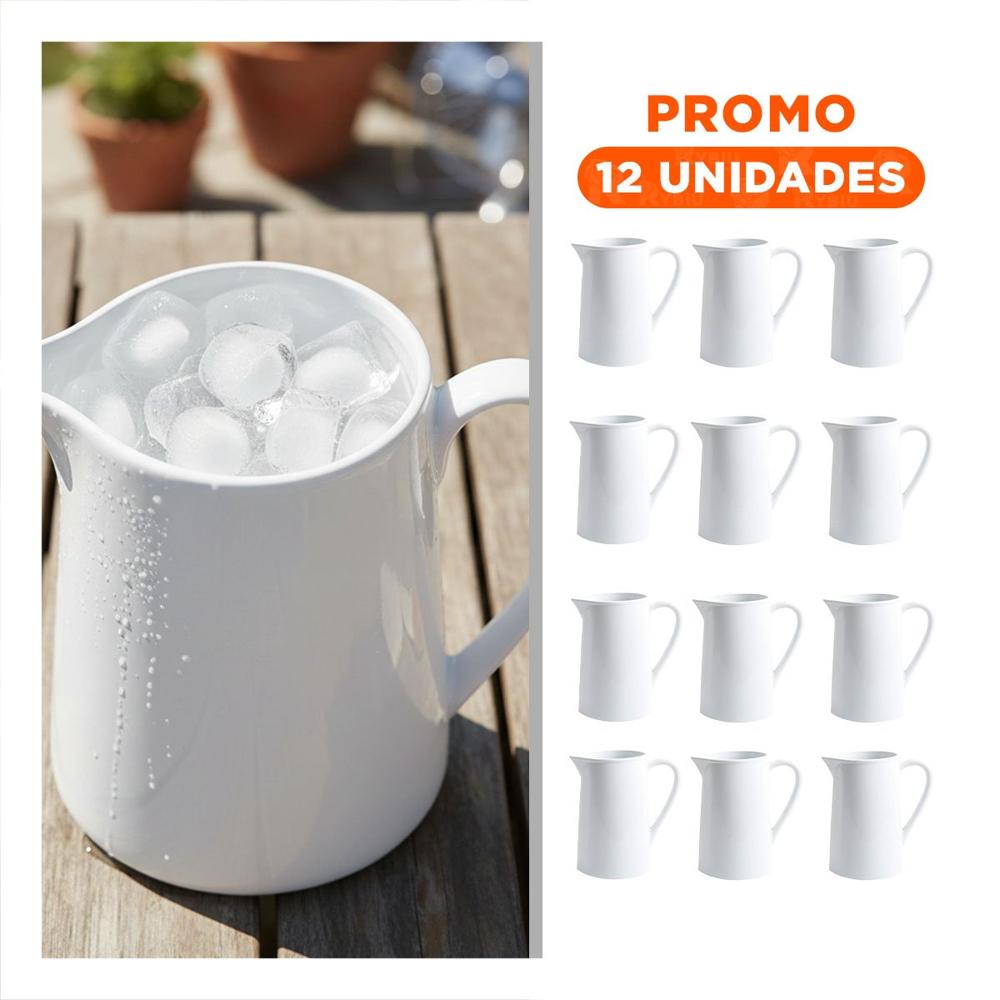 Pack12 Pieza Elegante de Ceramica Blanco para Servicio en Eventos en Casa
