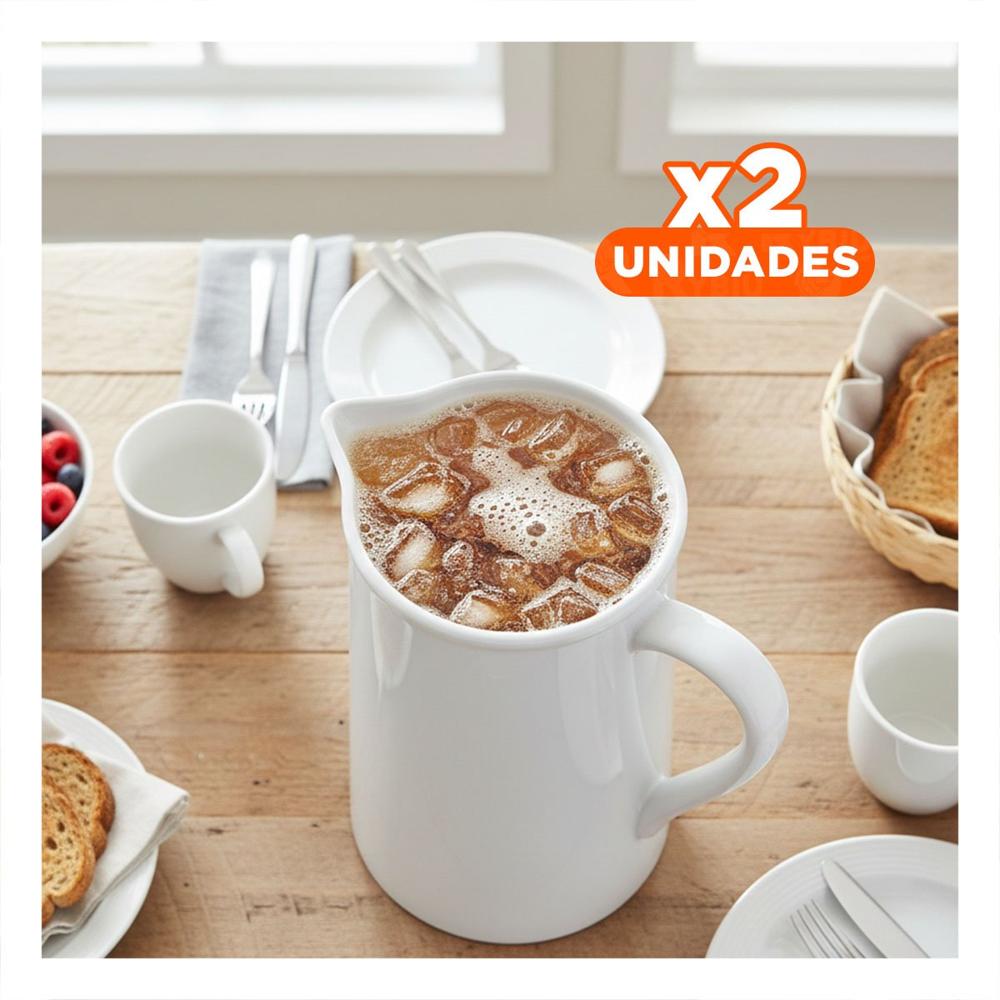 Pack2 Servidor Blanco de Ceramica para Cocina y Comedor en Casa Y Papel Regalo