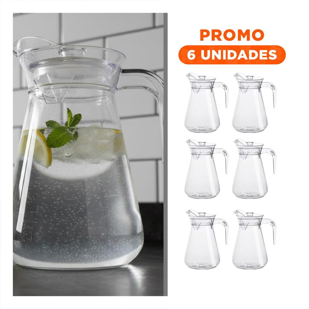 Pack6 Vaso Decorativo con Textura Liso 1300 ml Y Regalo Sticker