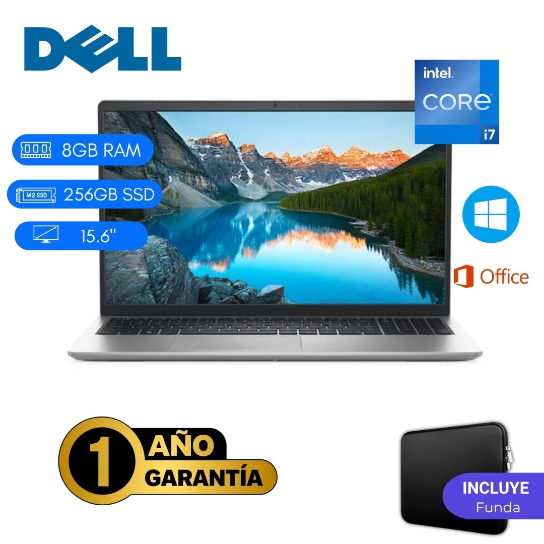 Laptop semi nueva Dell Inspiron 3511 Core i7 11va 8GB RAM 256GB SSD