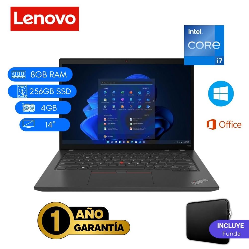 Reacondicionado Laptop  Lenovo ThinkPad P14s Core i7 11va 8GB RAM 256GB SSD 4GB Video