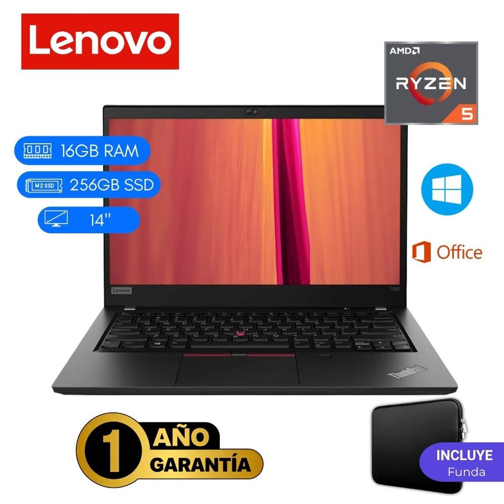 Reacondicionado Laptop  Lenovo ThinkPad T495 Ryzen 5 Pro 16GB RAM 256GB SSD