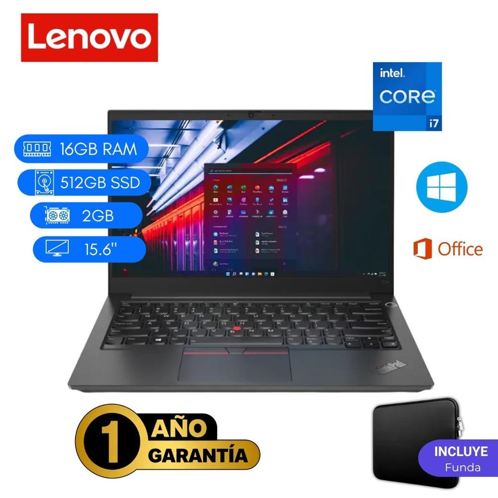 Reacondicionado Laptop  Lenovo ThinkPad E15 Core i7 11va 16GB RAM 512GB SSD 2GB Video