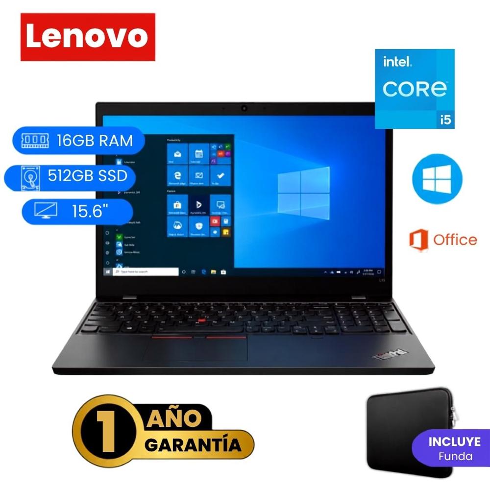 Reacondicionado Laptop  Lenovo ThinkPad L15 Core i5 11va 16GB RAM 512GB SSD
