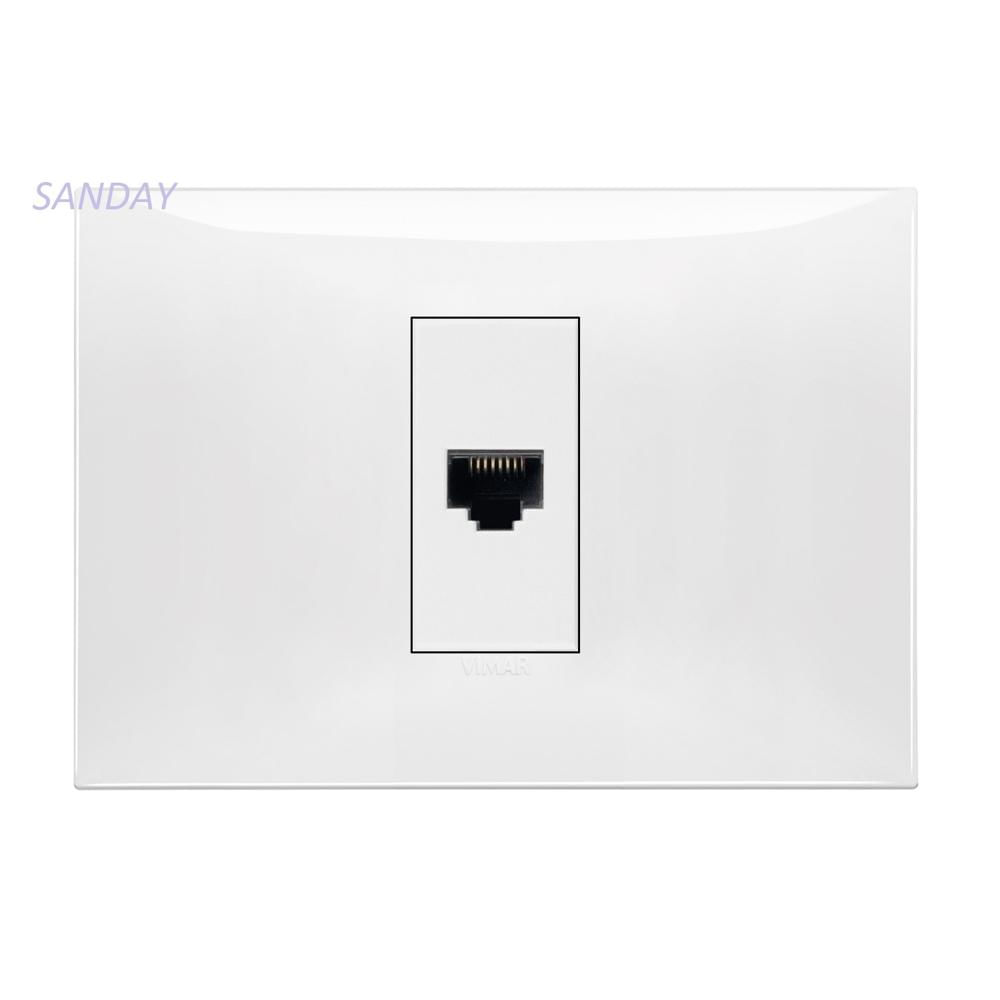 TOMA DATOS RJ45 CAT 6 NEVE UP PLACA BLANCA Y DADO BLANCO VIMAR