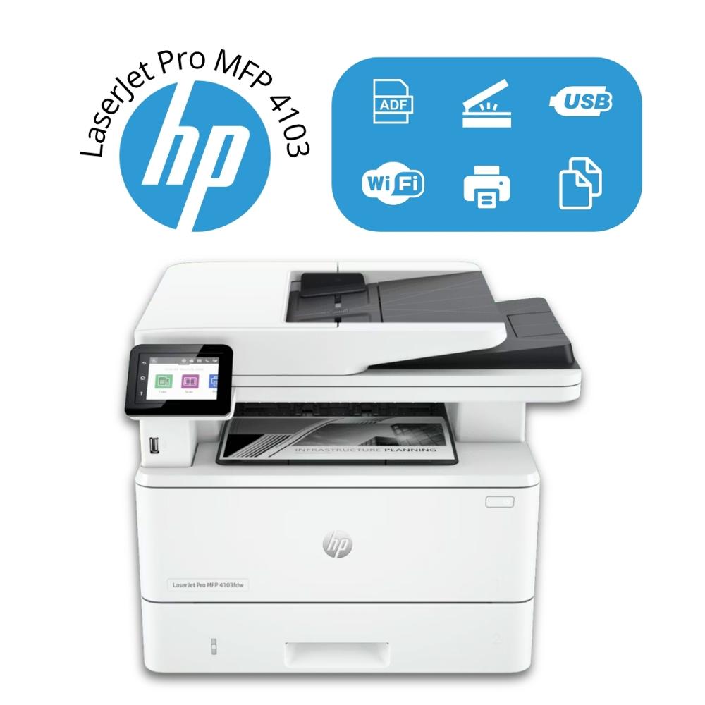 Impresora HP Monocromática LaserJet Pro MFP 4103