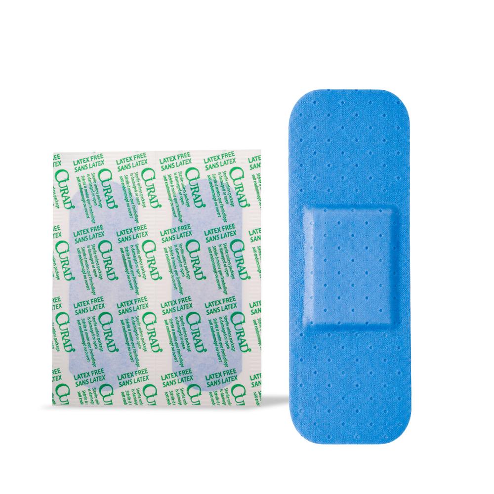 Curitas Azules Detectables Con Metal Curad 1 X 3 100 Und