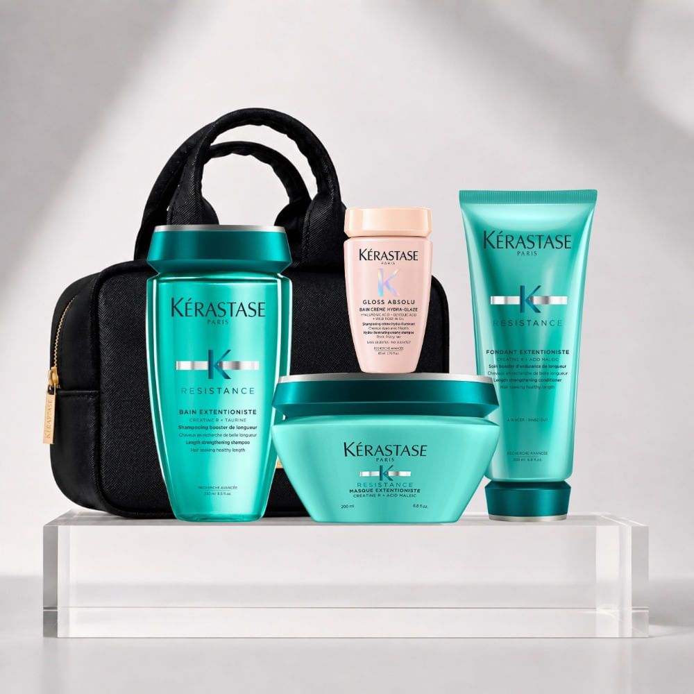 Kerastase resistance extentioniste pack shampoo 250ml acondicionador 200 mascarilla 200 travel bolso