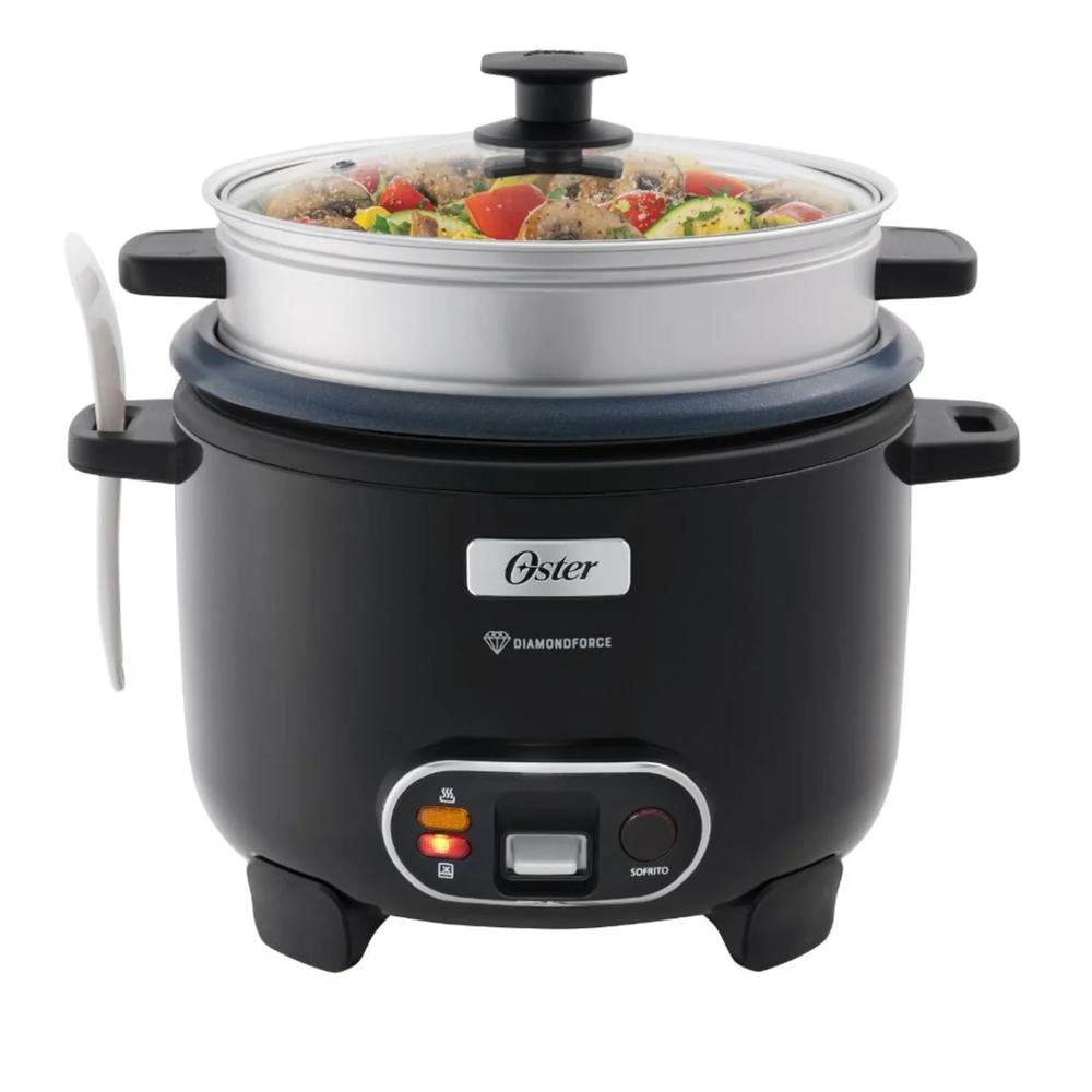 Olla Arrocera OSTER CKSTRC12DFBLK 3 en 1 2.2LT Diamond Force Negro