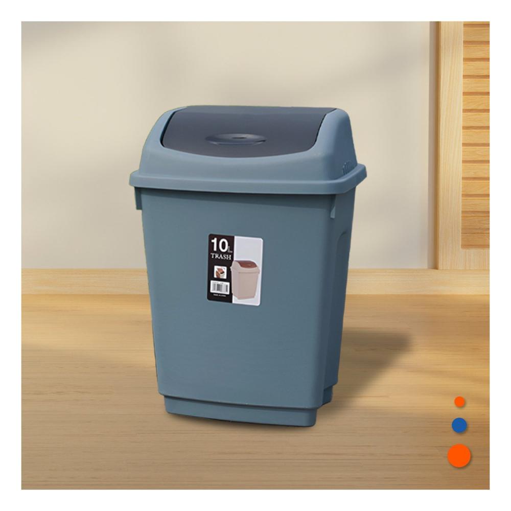 Recipiente Azul para Basura con Sistema Vaiven y Volumen 10L Y Papel Regalo