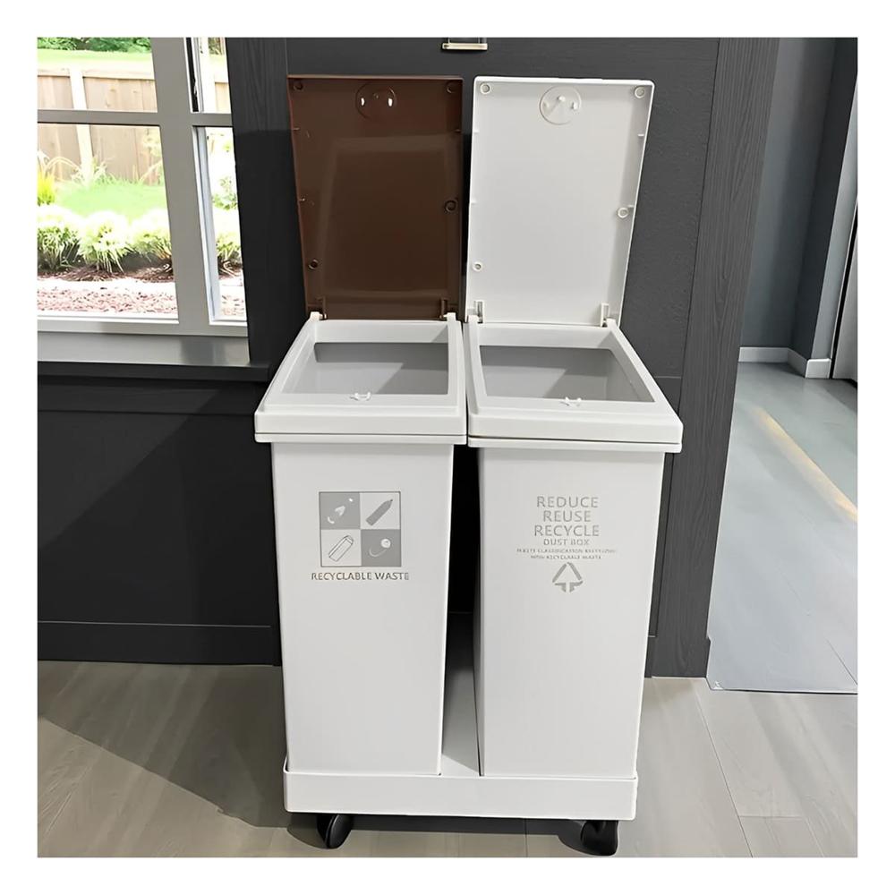 Implemento de Basura Doble 24L para Cocina y Hogar Y notas