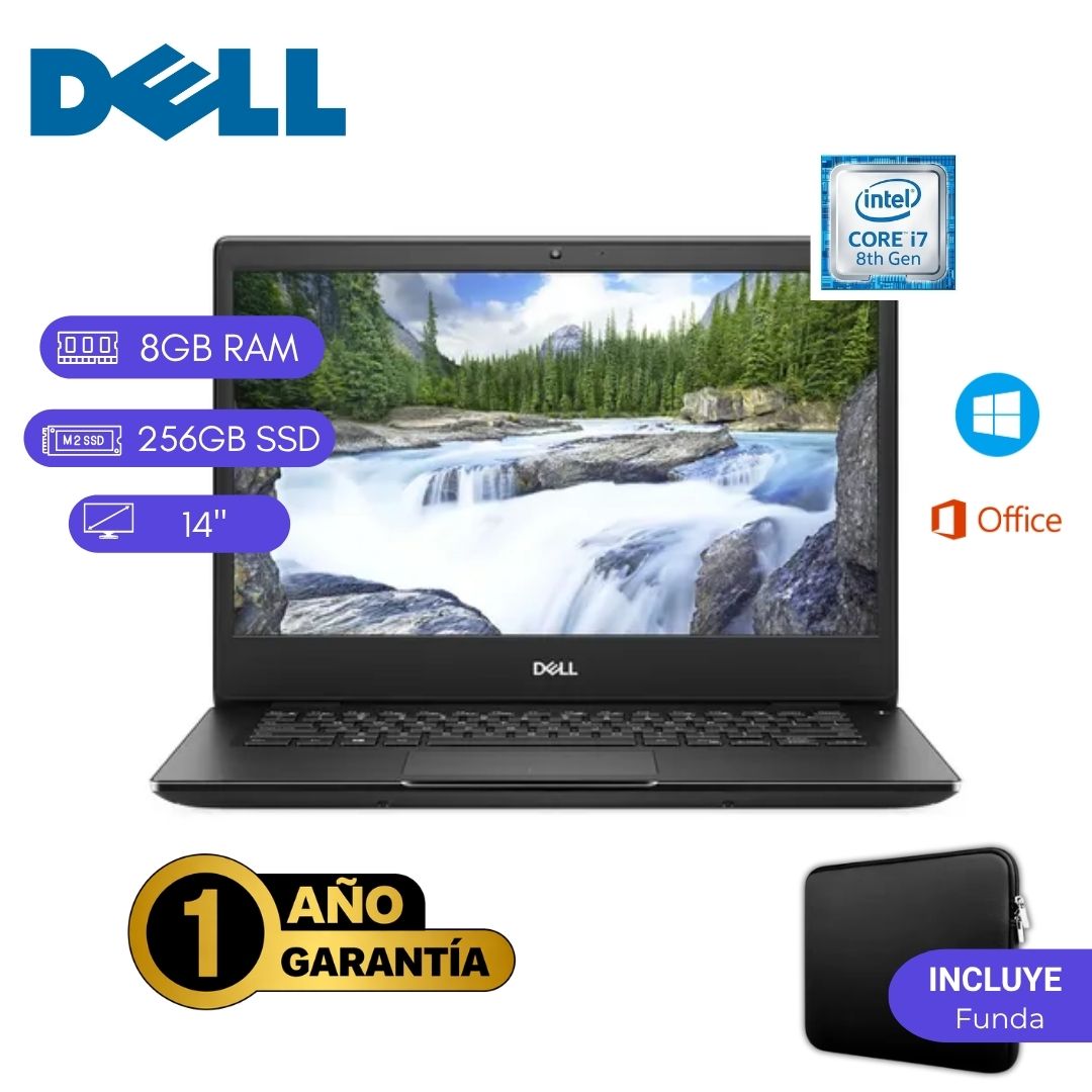 Laptop semi nueva Dell Latitude 3400 Core i7 8va 8GB RAM 256GB SSD