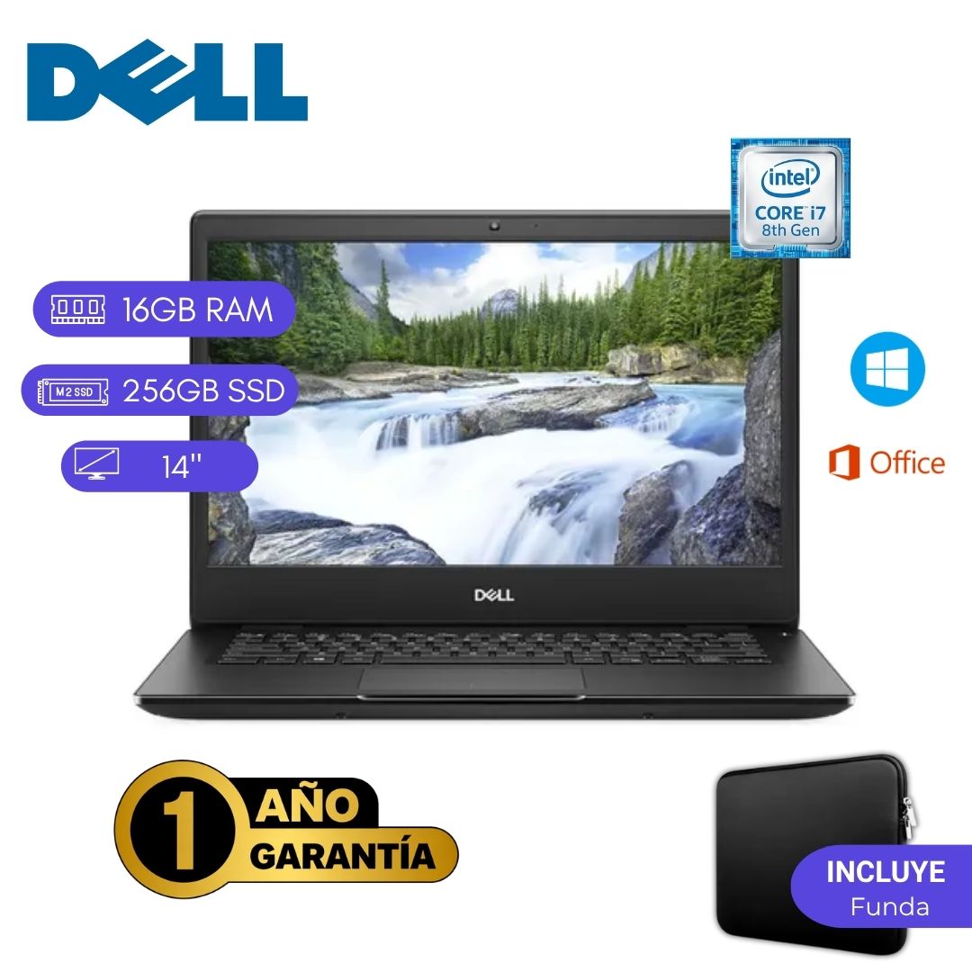 Laptop semi nueva Dell Latitude 3400 Core i7 8va 16GB RAM 256GB SSD