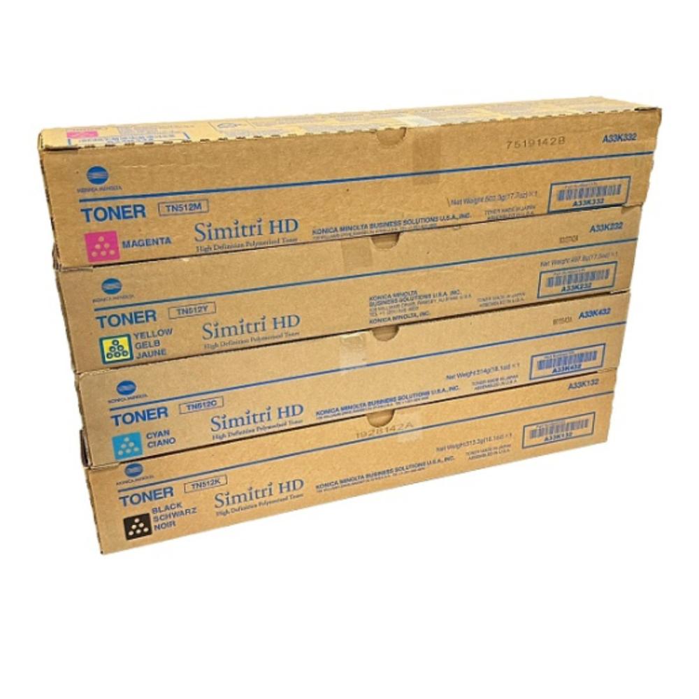 Toner Konica Minolta TN-512 Negro, Cian, Magenta, Amarillo