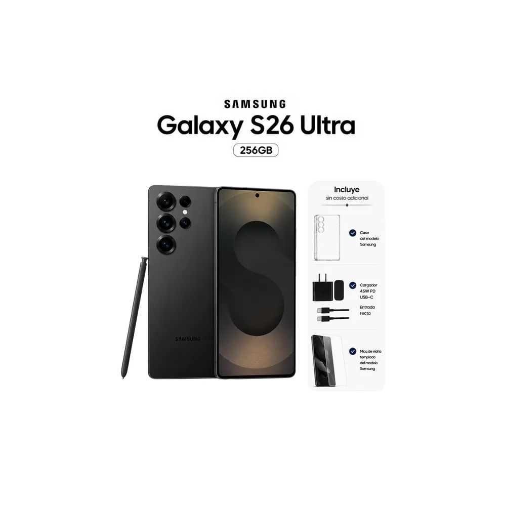 SAMSUNG S26 ULTRA 256GB - NEGRO + CASE+ MICA + CARGADOR