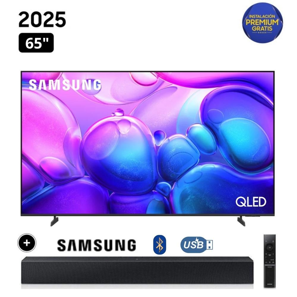 Televisor Samsung QLED 65 Smart TV 4K QN65Q6F + Soundbar HW-B400F