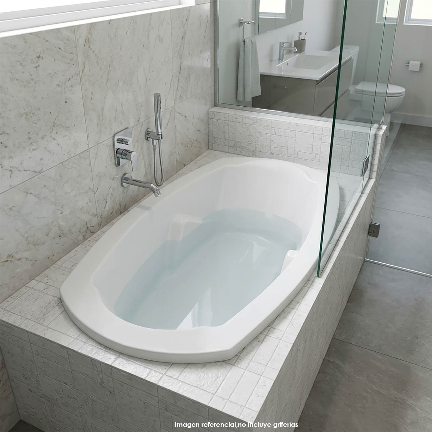 TINA BAÑERA ARIEL COLOR BLANCO 170 X 105
