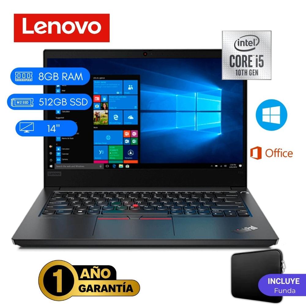 Laptop semi nueva Lenovo ThinkPad E14 Core i5 10ma 8GB RAM 512GB SSD 14'