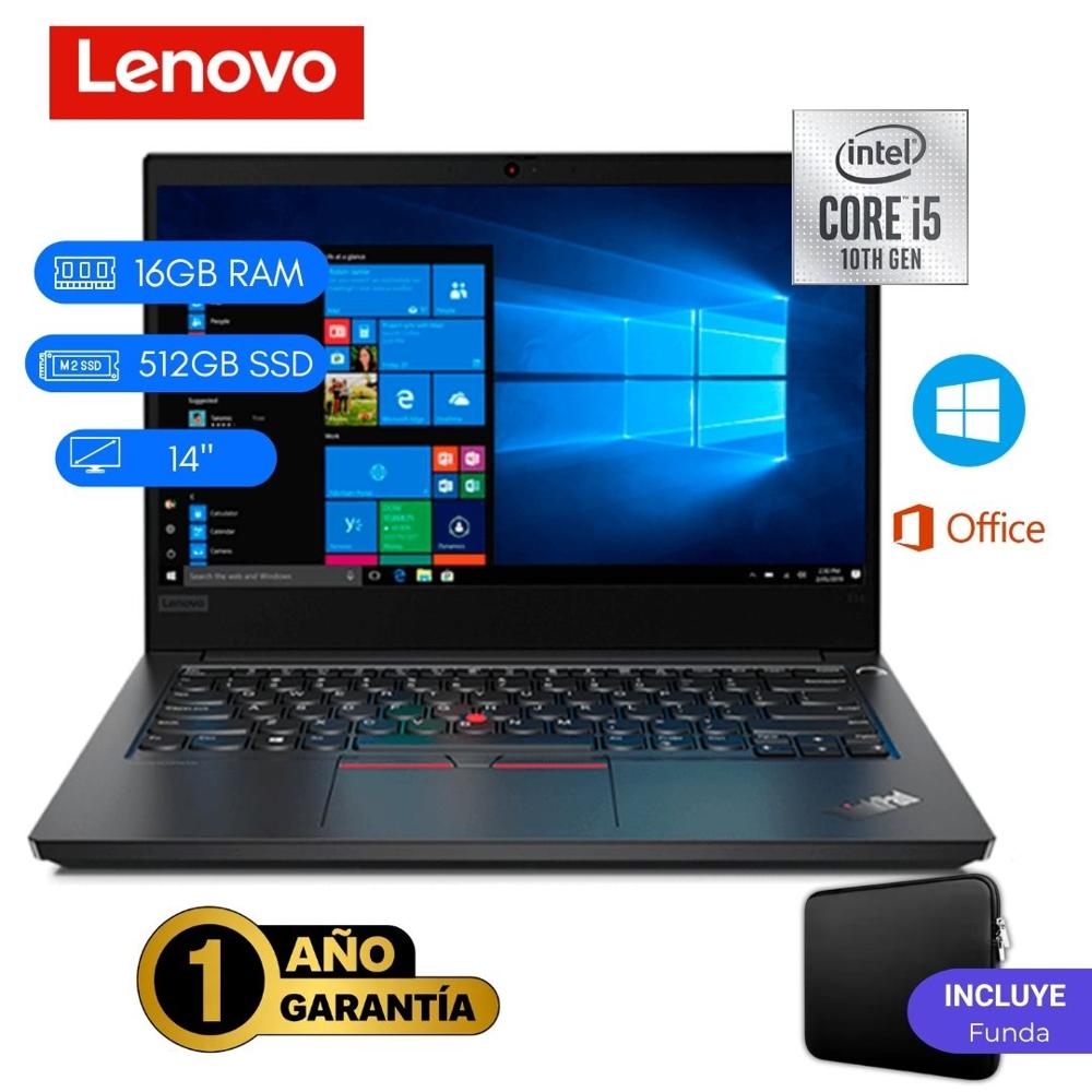 Laptop semi nueva Lenovo ThinkPad E14 Core i5 10ma 16GB RAM 512GB SSD 14'