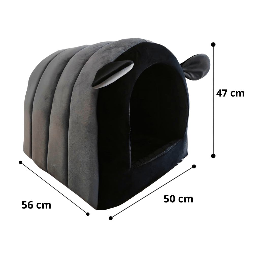 Cama Oruga Para Perros y Gatos Talla XL - Gris