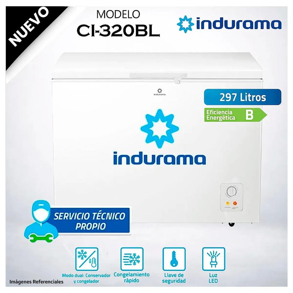 Congeladora Indurama 297L Defrost CI-320BL - Modelo Nuevo