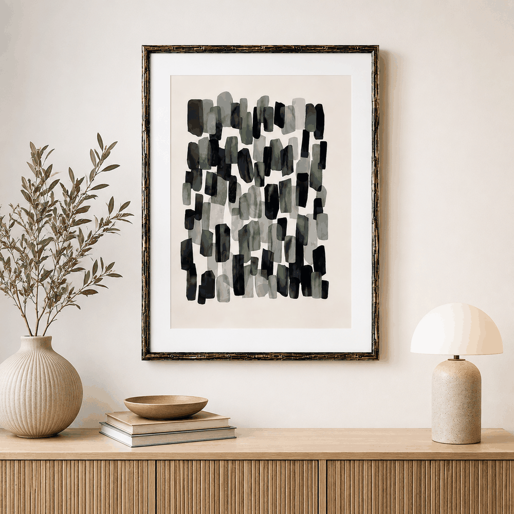 Cuadro Decorativo Abstracto Moderno para Sala Dormitorio Comedor Grande  52.7x72.7 cm