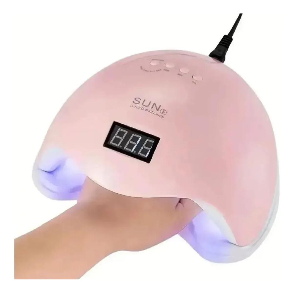 LÁMPARA DE UÑAS UV LED 48W ROSADO