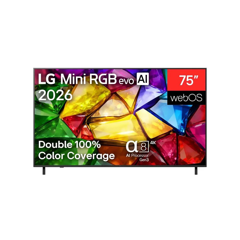 Televisor 75 Mini RGB evo AI 4K Smart TV 2026 Negro LG 75MRGB85BSC