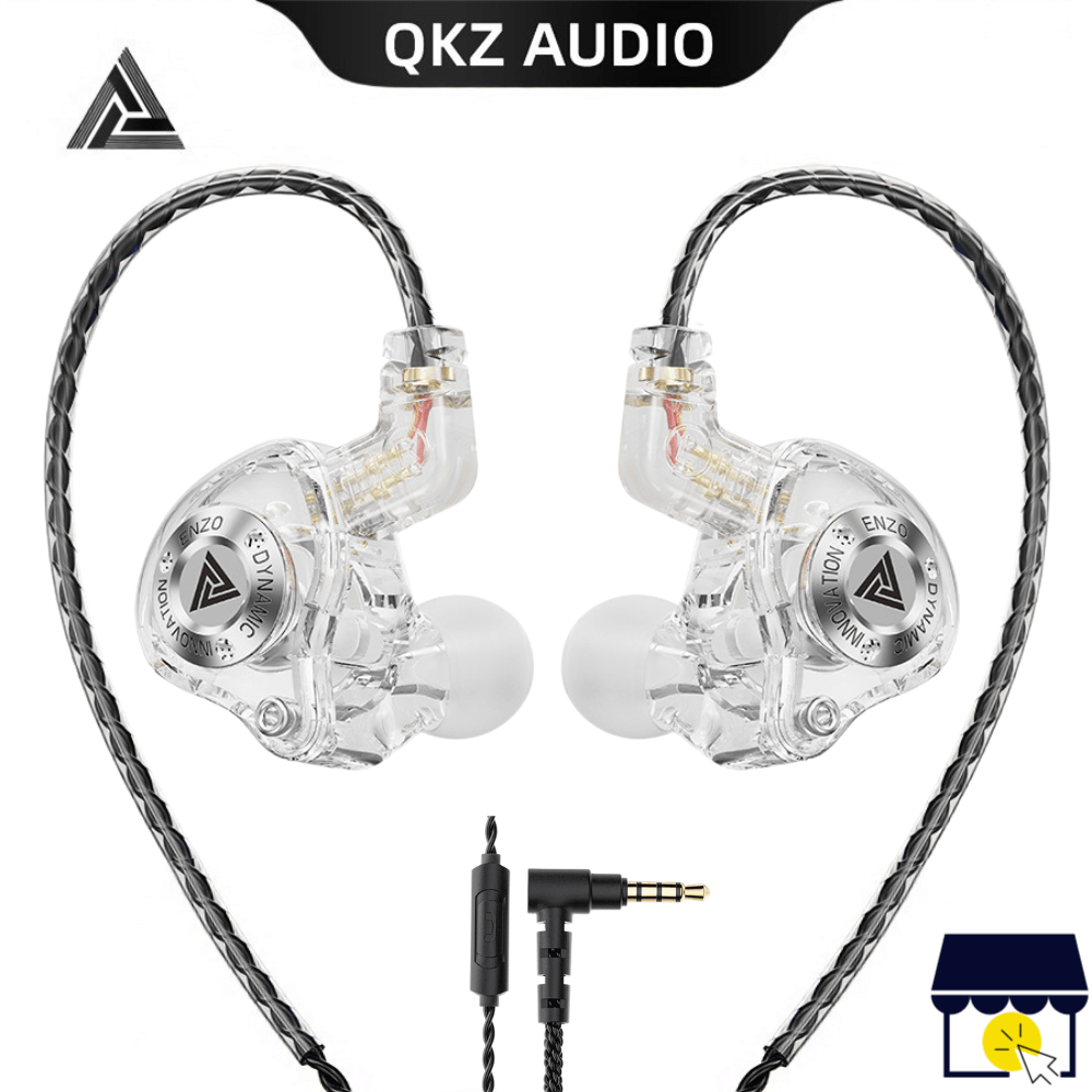 Audífonos QKZ ENZO PRO Hi-Fi con Micrófono - Blanco