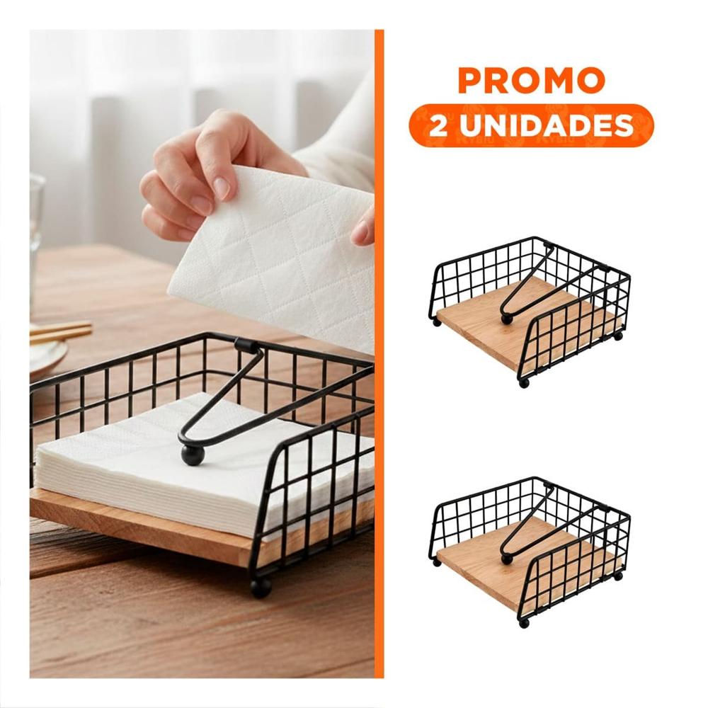 Pack2 Dispensador de Color Dorado Borde Cuadrado con Base Madera Integrada Y Regalo Sticker