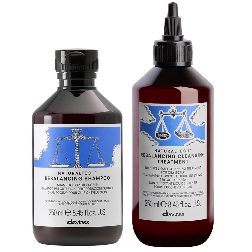 Davines Rebalancing Shampoo para Cabello graso y Tratamiento Cleansing 250ml