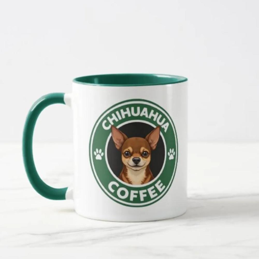 Taza cerámica pet lover diseño Chihuahua Coffee