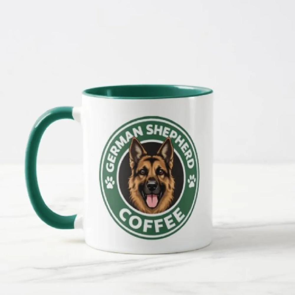 Taza cerámica pet lover diseño Pastor Alemán Coffee