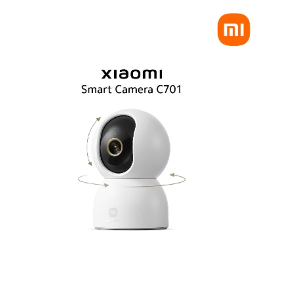 Cámara de Seguridad Inteligente Xiaomi Smart Camera C701 4K Ultra HD 8MP Wi-Fi 6 IA