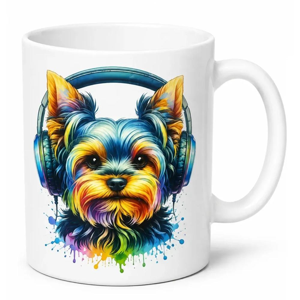 Taza mug pet lover de cerámica diseño perro Yorkie de 11oz