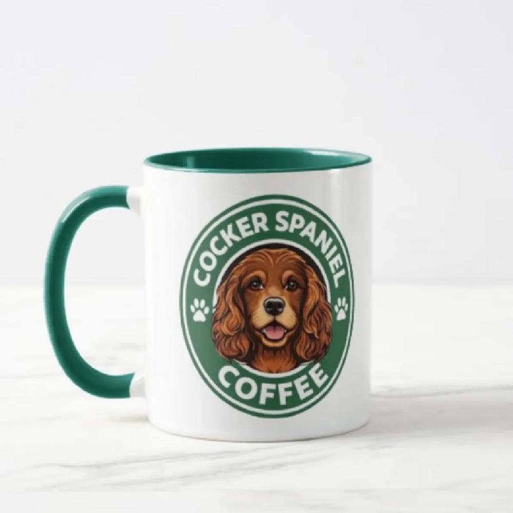 Taza cerámica pet lover diseño Cocker Spaniel Coffee