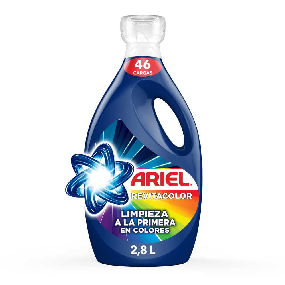 Detergente Líquido ARIEL Revitacolor Limpieza a la