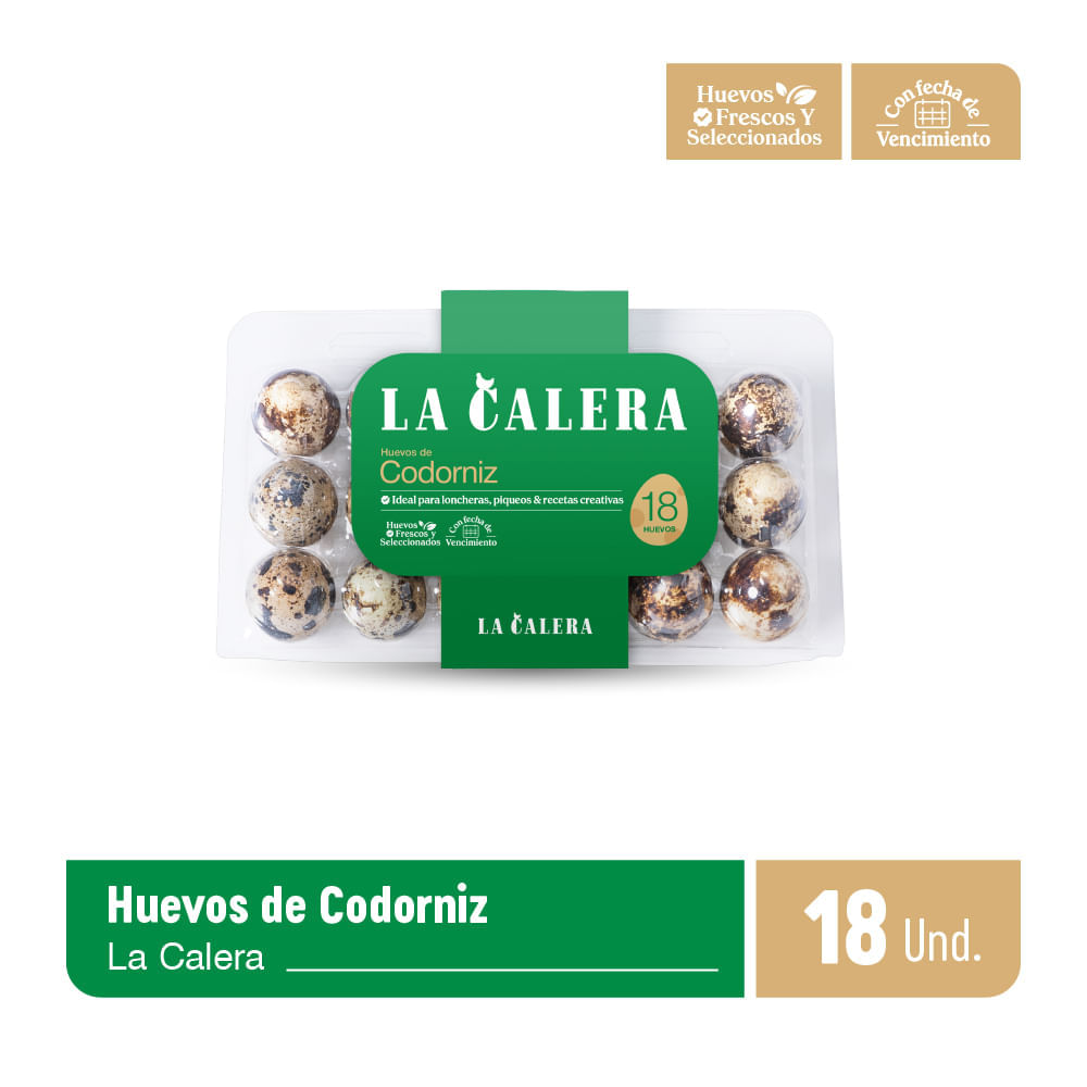 Huevos de Codorniz LA CALERA Paquete 18un