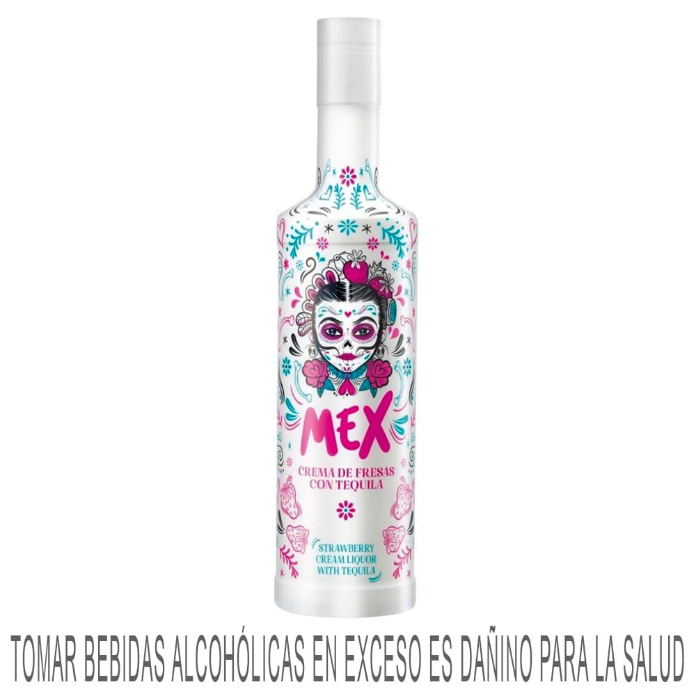 Licor de Fresa MEX CREAM Botella 700ml