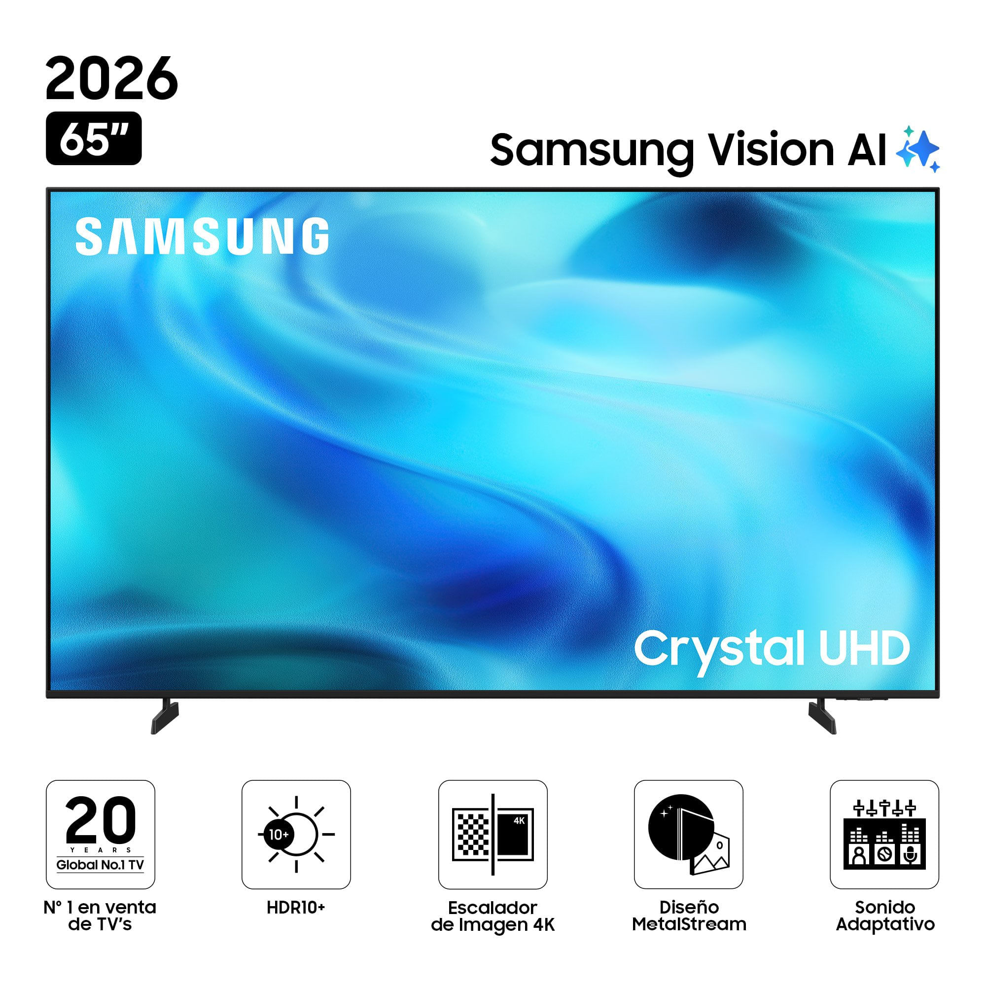 Televisor SAMSUNG CRYSTAL UHD 65"" UHD 4K Smart TV UN65U8000HGXPE