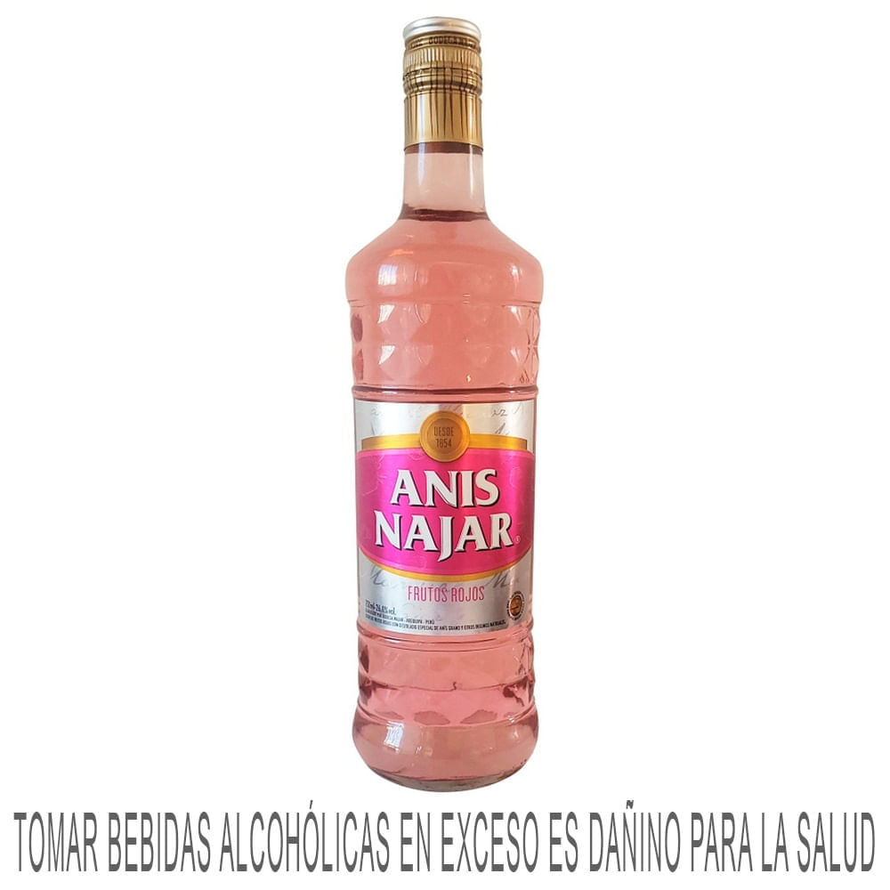 Anís NAJAR Frutos Rojos Botella 750ml
