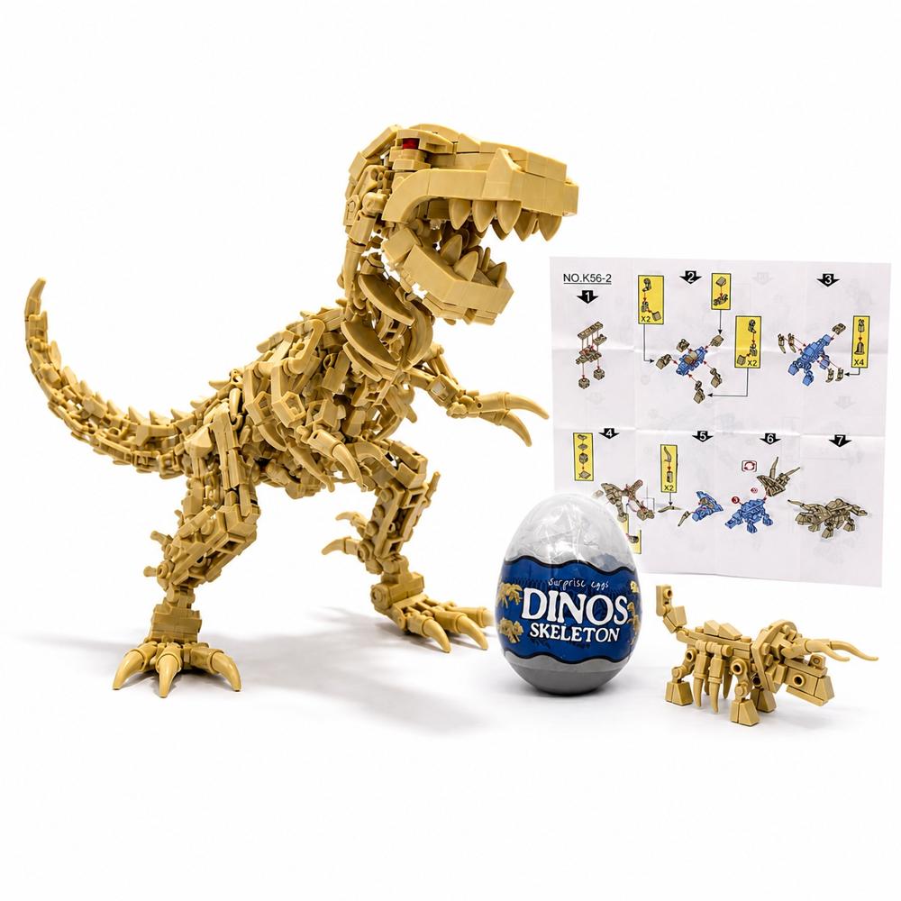 TEAM BRO Fósiles de dinosaurios bloques de constru