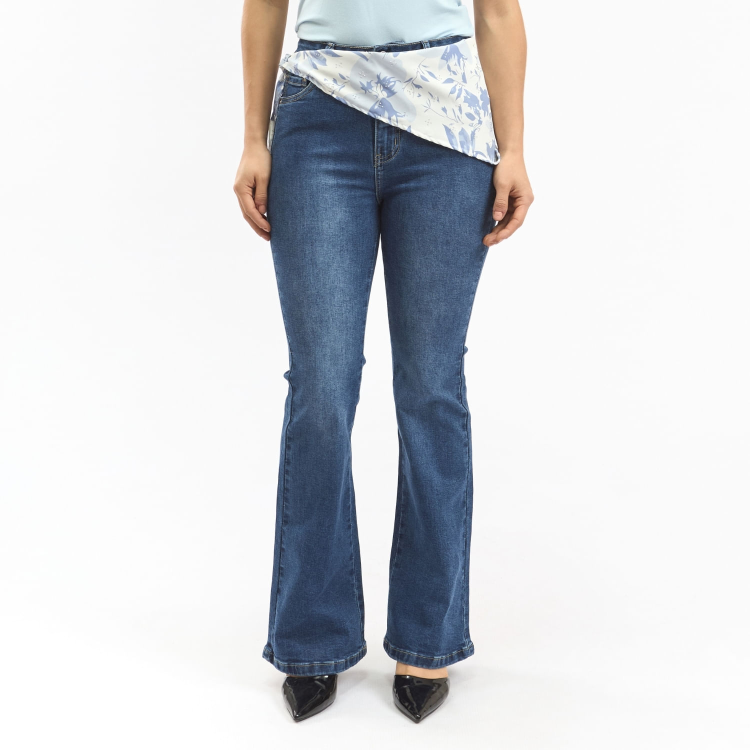 Jean Mujer Fiorela Parada 111 Flare Azul 28