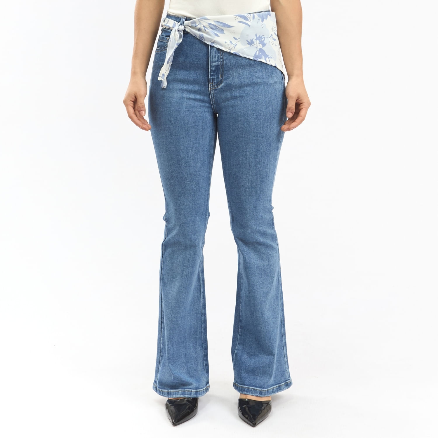 Jean Mujer Fiorela Parada 111 Flare Celeste Cielo 28