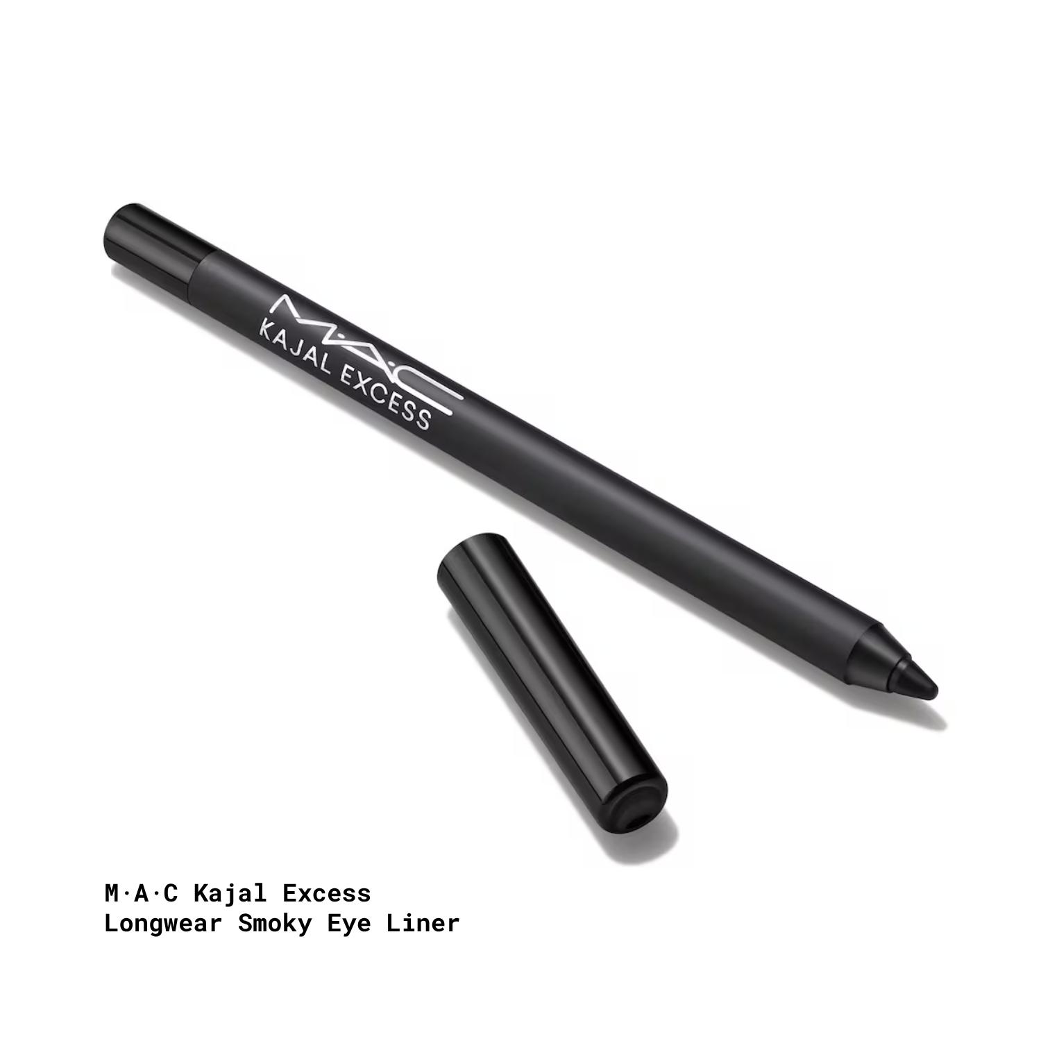 Delineador De Ojos Mac Kajal Excess Longwear Smoky Pitch