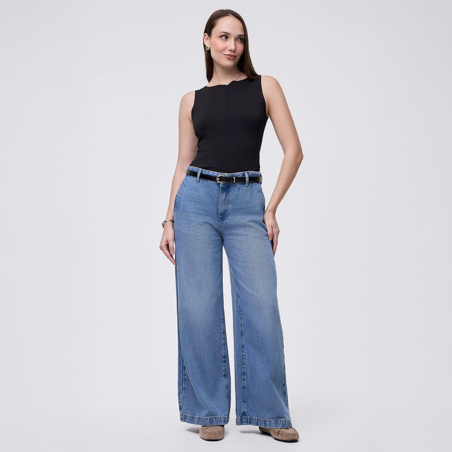 Jean Mujer Drop Madison Celeste Cielo 28