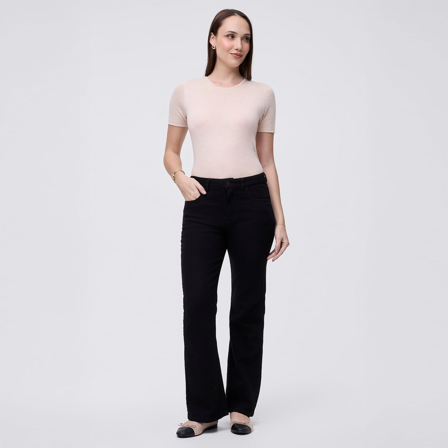 Jean Mujer Rise Madison Negro 34