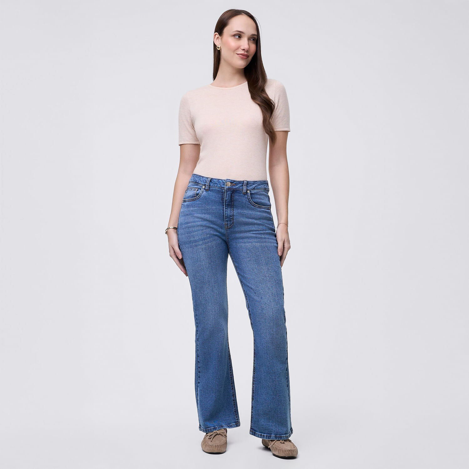 Jean Mujer Rise Madison Azul Acero 28