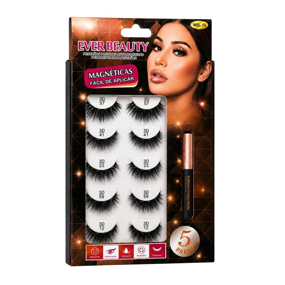 kit De Pestañas Magnéticas #57 #41 #23 #59 #12 - Ever Beauty